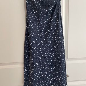 Aritzia Navy & White Skirt
